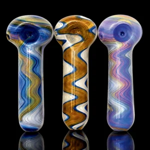 Glass Hand Pipe 5"Artistic Design