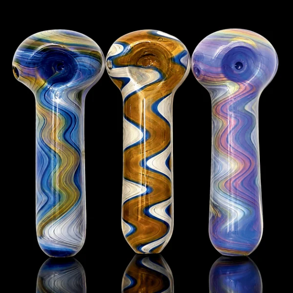 Glass Hand Pipe 5"Artistic Design