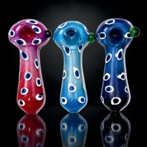 Glas PIpe 5"asst colours Dotts design