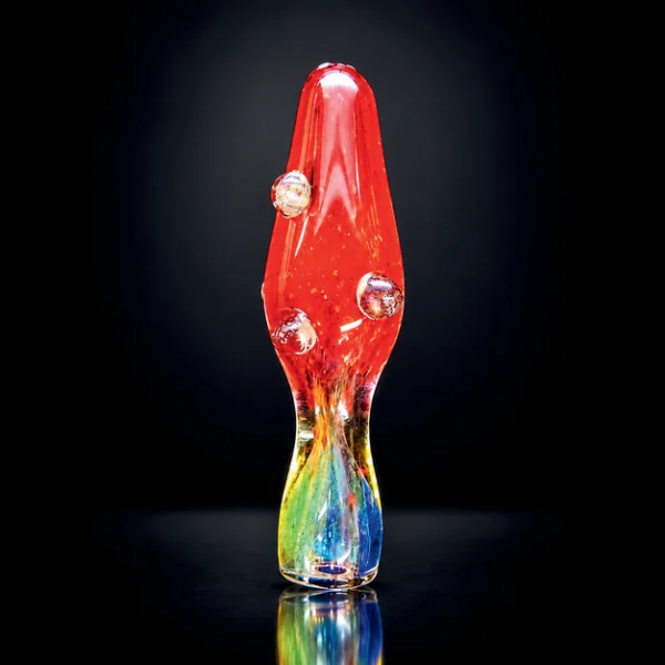 Glass Chillum 3" 4 Asst