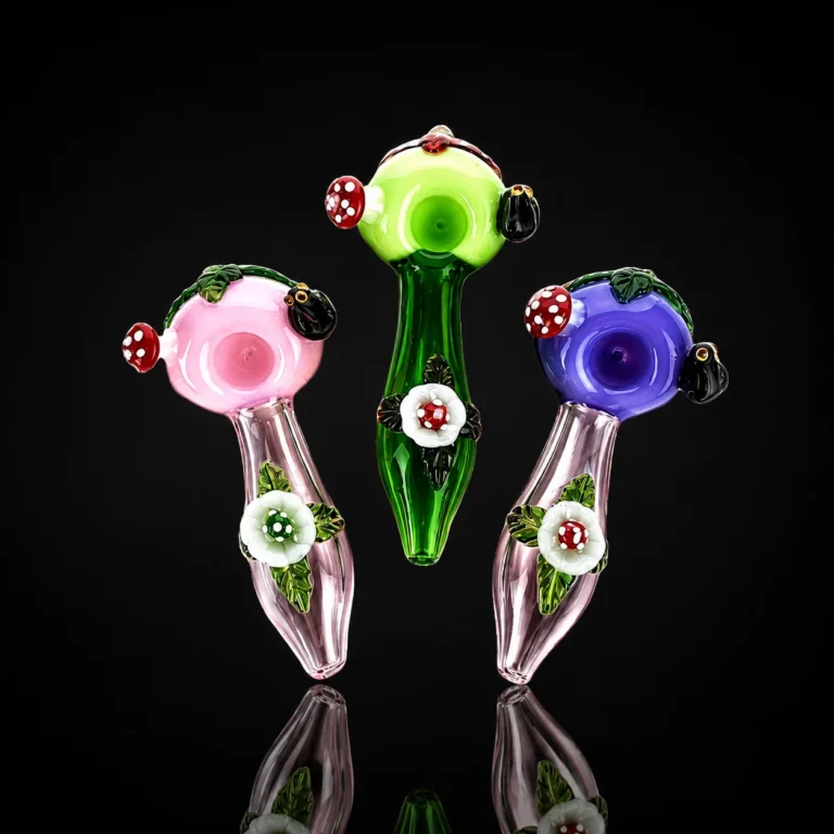 Glass Pipe 5" Clr Tube W/Honey Bee Stickers asst