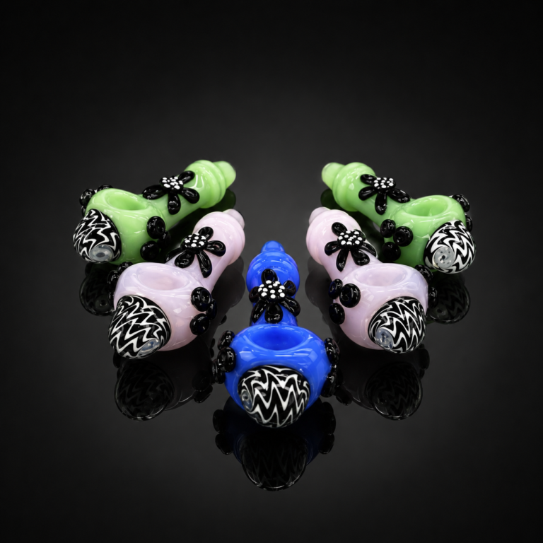Glass Pipe 5" design sticker Clr Tube