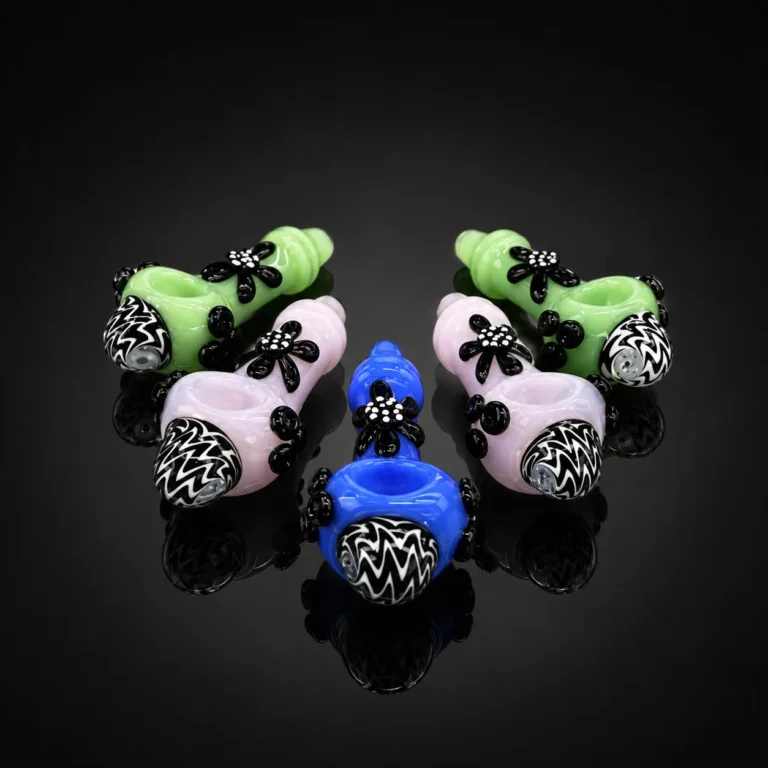 Glass Pipe 5"  design sticker Clr Tube