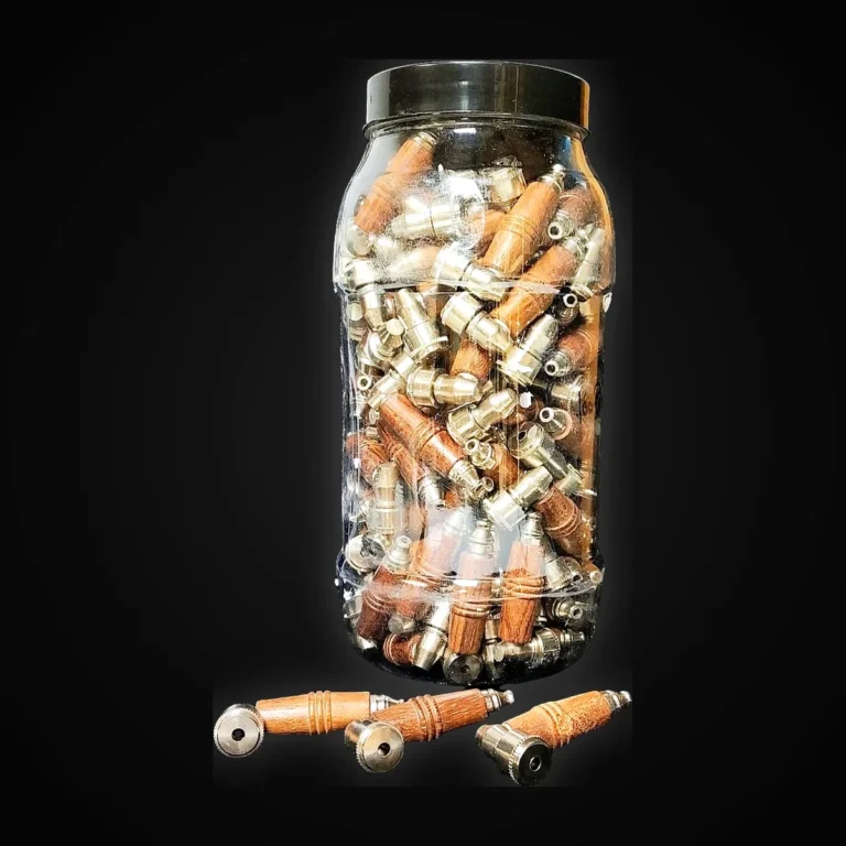 Jar of Wood Pipe 3" 100 pcs
