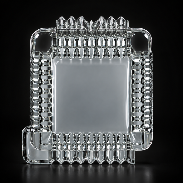Ashtray - Glass - 4.75in - Square - Clear