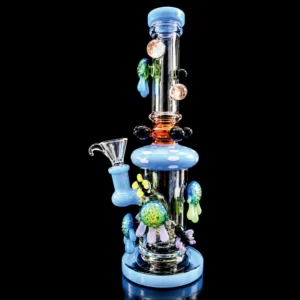 Waterpipe - 10in - Tube Shift - Wheel Diffuser - Bees & Splats - Asst. Colors