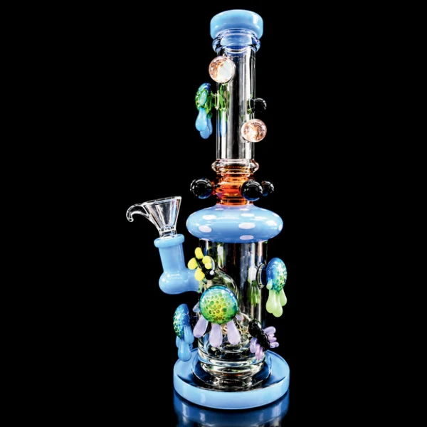 Waterpipe - 10in - Tube Shift - Wheel Diffuser - Bees & Splats - Asst. Colors