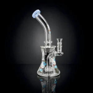 Waterpipe - 10in - Bent Neck Glass - Skull Chamber