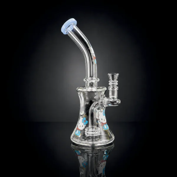 Waterpipe - 10in - Bent Neck Glass - Skull Chamber