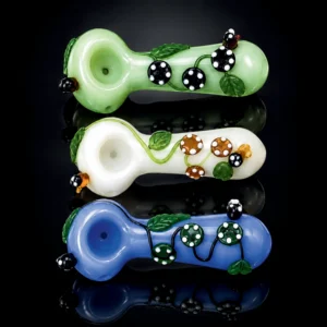 Glass Bee Pipe 5" clr tube asst clrs