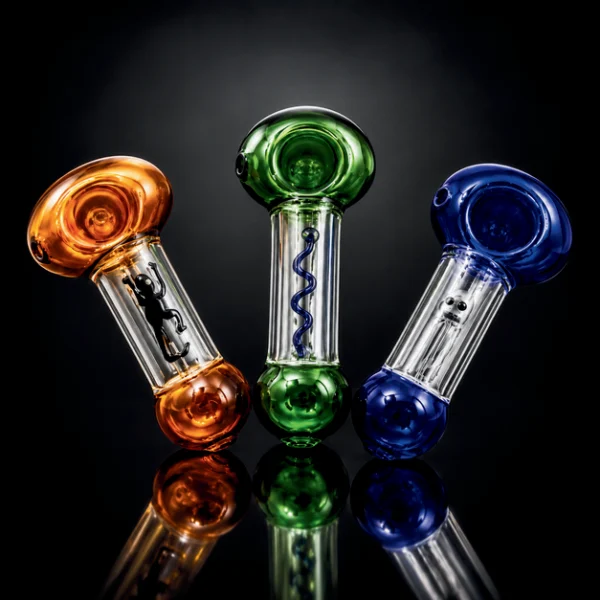GLASS PIPE BUG GLASS 5" 3 ASST