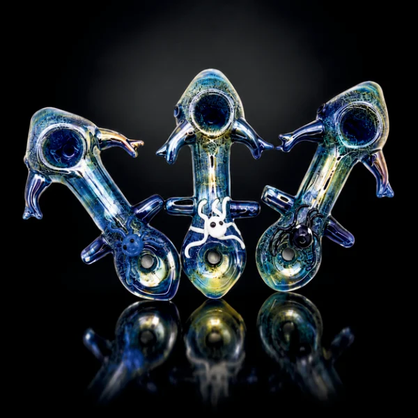 GLASS PIPE ANCHOR HAND PIPE 5" 3 ASST