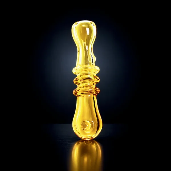GLASS COLOR TUBE RING CHILLUM 3 ASST