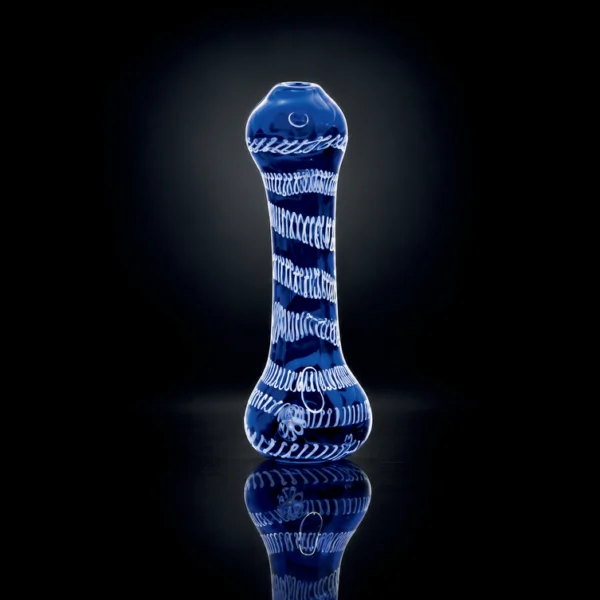 GLASS CHILLUM COLOUT TUBE OUTSIDE 3.5" 3 ASST