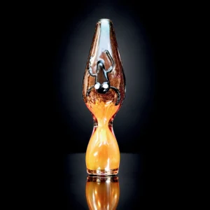 Glass Chillum 3}" Gold Fumed 4 asst / 4 Inner