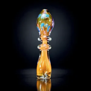 Glass Chillum 3" SLIME COLORS ASST
