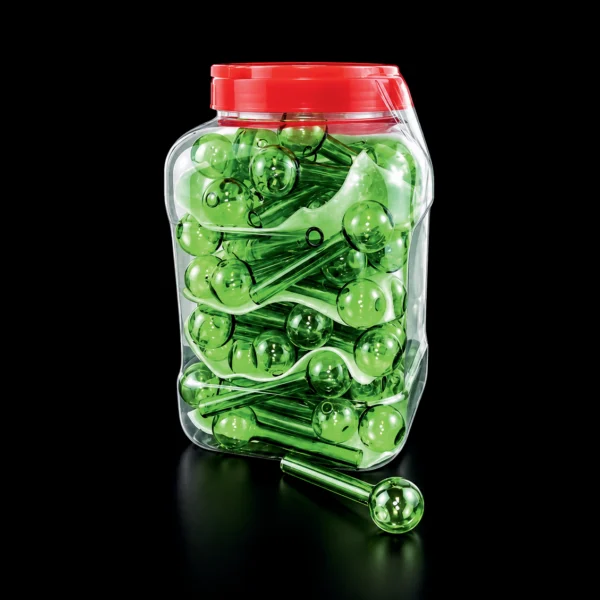 Oil Burners 6" Green Jar of 60 pcs