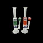 10-inch glass glycerin water pipe with a freezable chamber, available in 6 assorted colors for a smooth and cool smoking experience.