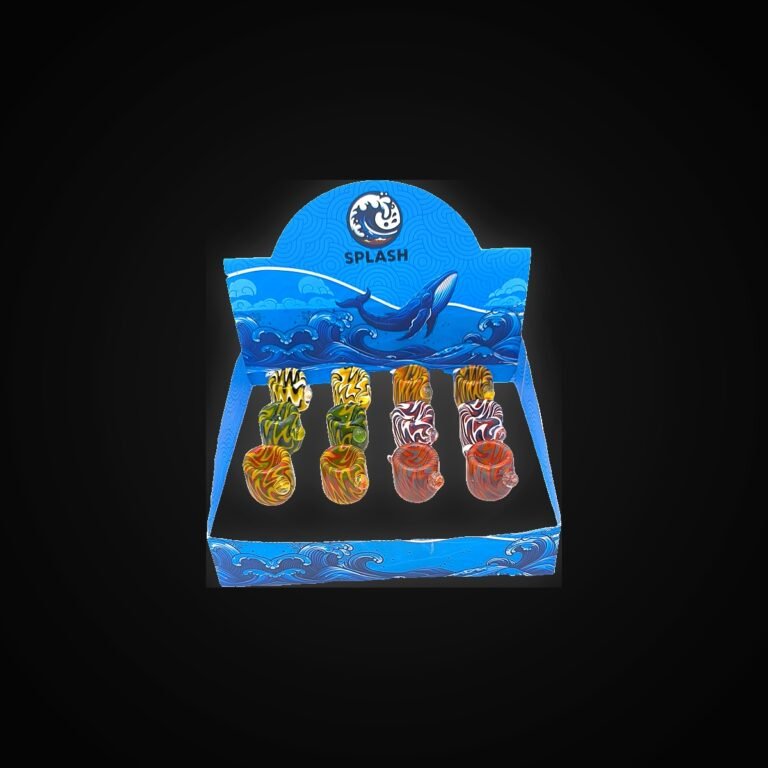 GLASS ARTISTIC Asst 14MM  BOWL 12 In A DISPLAY