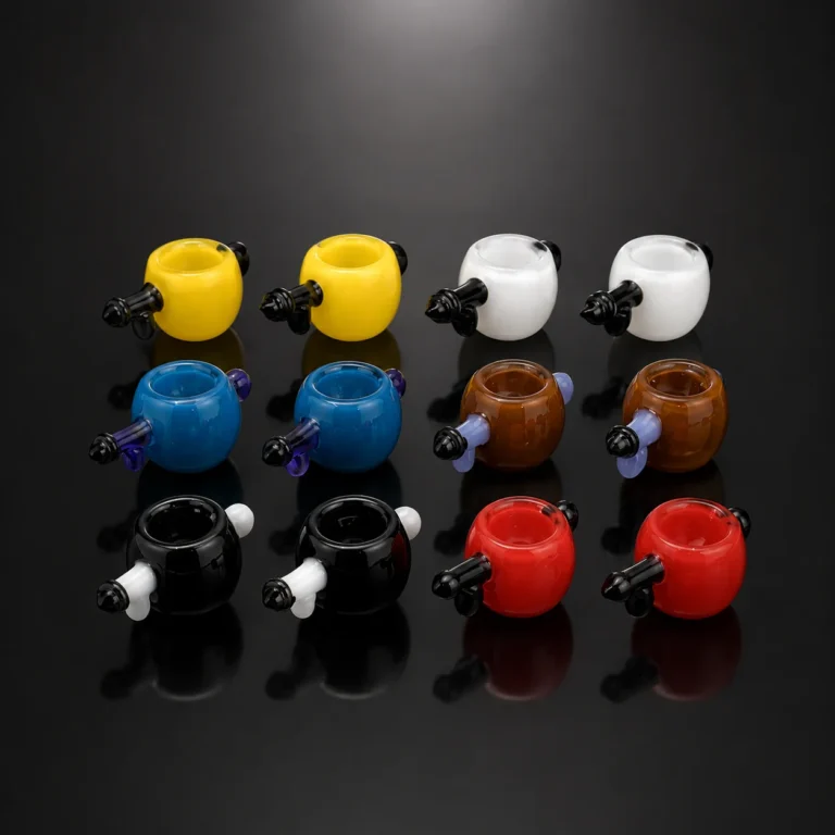 GLASS ARTISTIC Asst 14MM  BOWL 12 In A DISPLAY