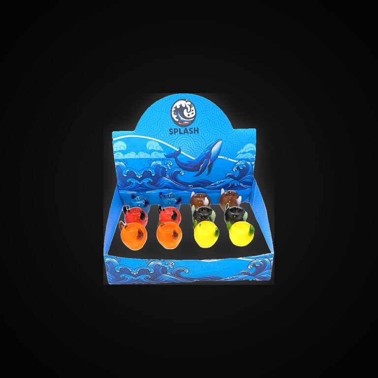 GLASS ARTISTIC Asst 14MM  BOWL 12 In A DISPLAY