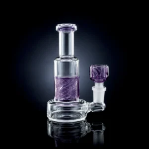 Waterpipe - 6in - Glycerin - Spiral & Inline Perc - Asst. Color Accents