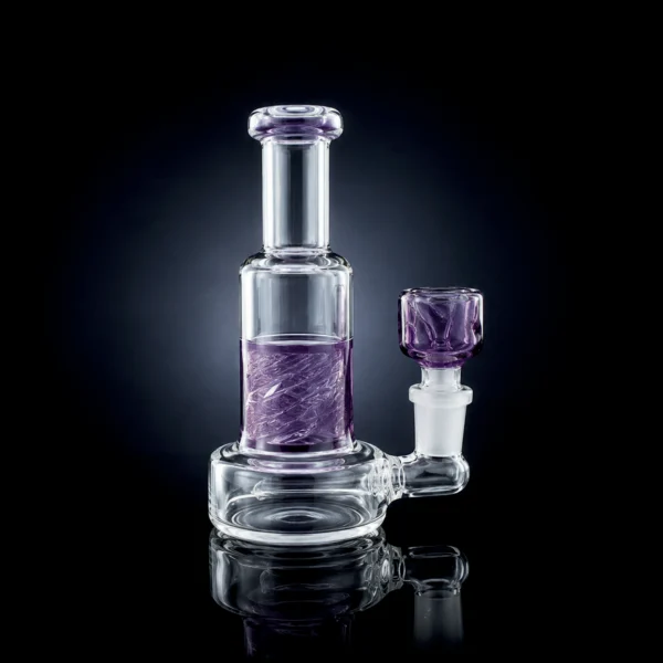 Waterpipe - 6in - Glycerin - Spiral & Inline Perc - Asst. Color Accents