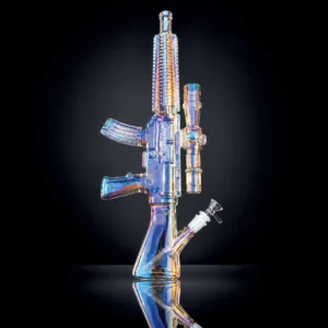 GLASS GUN PIPE 25" 5 ASST COLOURS