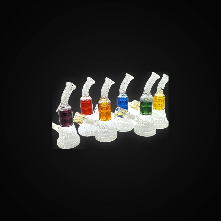GLYCERINE WATER PIPE  8"" 6 ASST COLORS