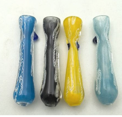 CHILLUM 3 1/2" SLIME BREADED RIBBON 7 ASST-7 INNER PACK