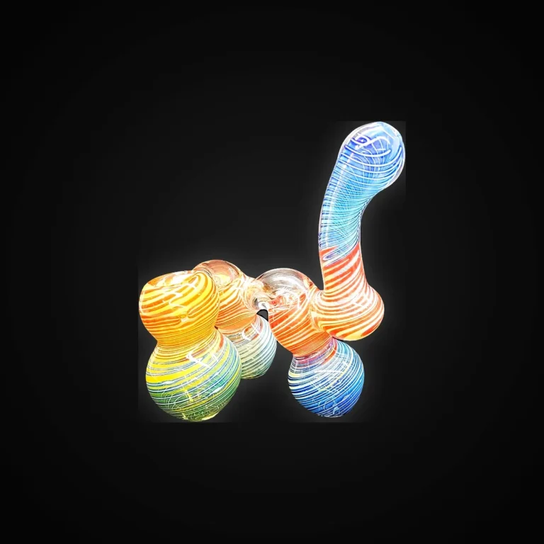 Glass BUBBLER 6" TRIPLE CHAMBER