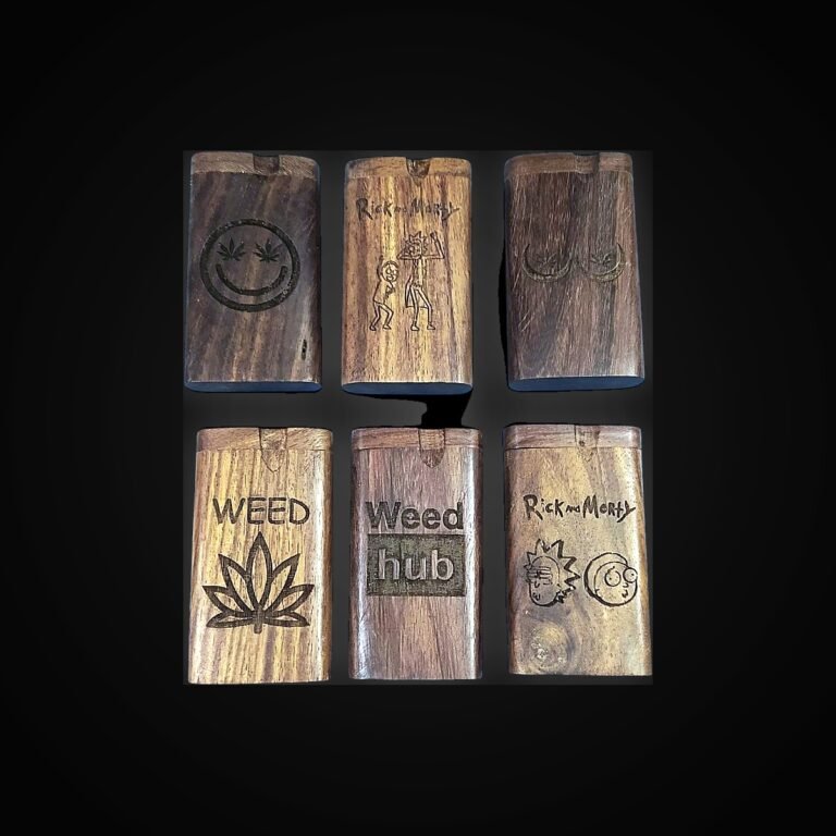 WOOD DOUG OUT 4" LASER LEAF ASSTS D WOOD  W/CIG