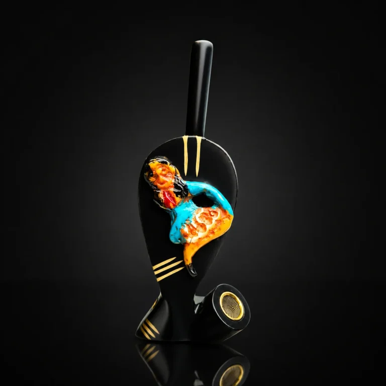 WOOD PIPE 6" WITH LADY DESIGN