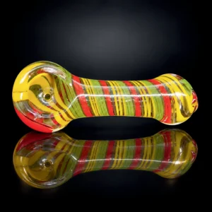 GLASS PIPE INSIDE RASTA3" ASST CLRS