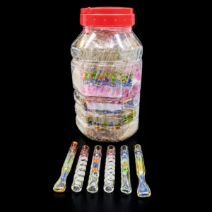 JAR OF ASST 3" ONE HITTERS ASST 125 PCS IN A JAR