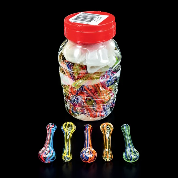 JAR WITH POPCORN PIPE 3 ASST 55Pcs