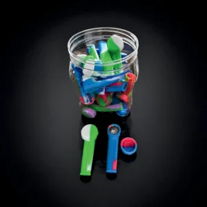 Jar w/Silicon Pipe w/cover 24 pcs in a Jar
