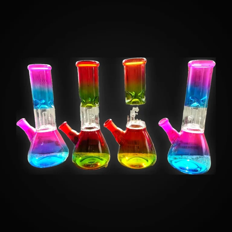WATER PIPE 8" 4 ASST RASTA SINGLE PERK