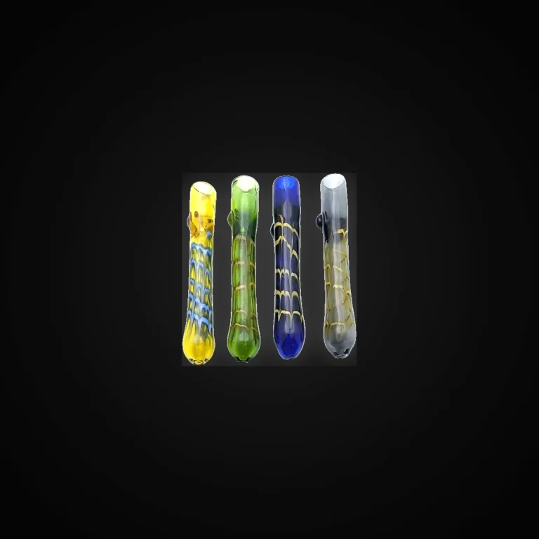 CHILLUM 31/2" SLIME FIUSH DOTTERD DESIGNS 4 ASST-4 INNER