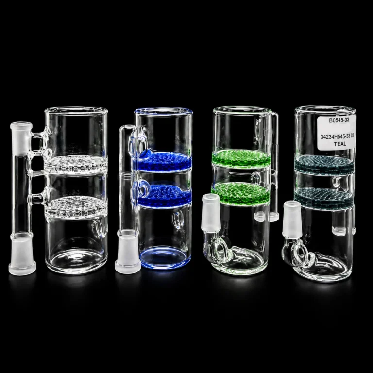 14 male 90 Degree Ash Catcher with Double Honeycomb