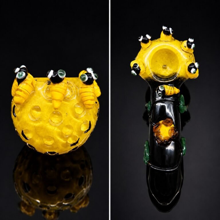 Glass Pipe Bee design 5" asst
