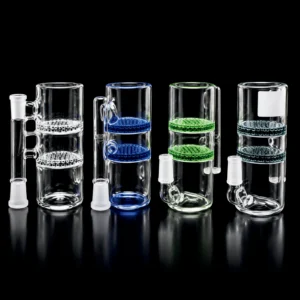 14 male 90 Degree Ash Catcher with Double Honeycomb