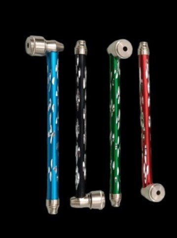 Metal pipe 6" long asst COLOURS