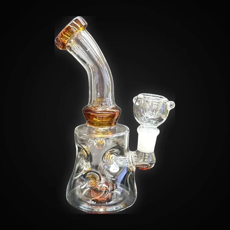 WATER PIPE  6' 4 ASST COLORS -CUT GLASS HANDLE