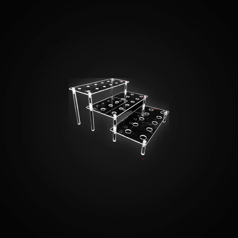 ACRLIC BOWL 3 TIER STAND For 10/14/18 MM 14"X12"