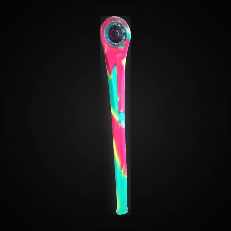 12" Silicone Gandolf Pipe with glass Bowl