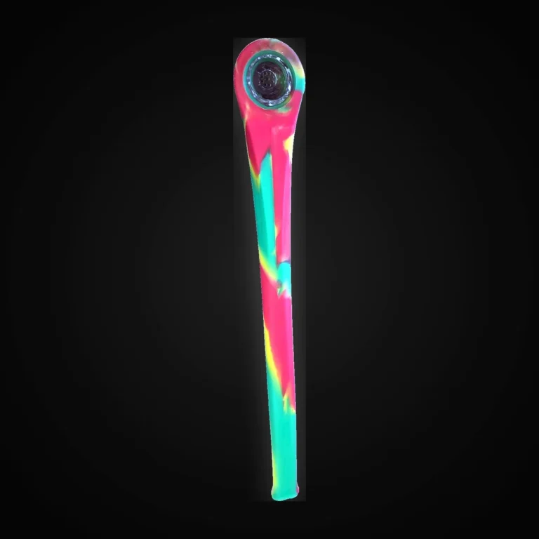 12" Silicone Gandolf Pipe with glass Bowl