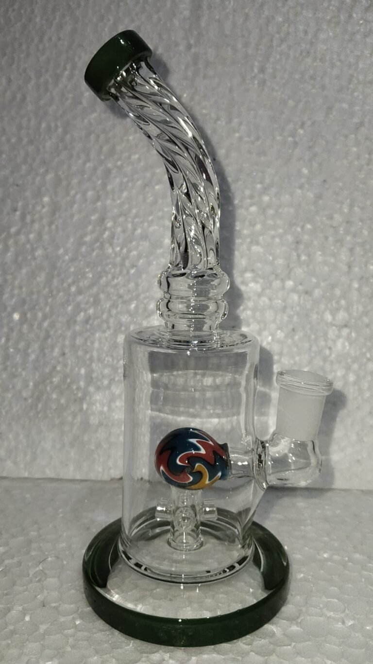 WATER PIPE 8" CUT GLASS HANDLE 4 ASST