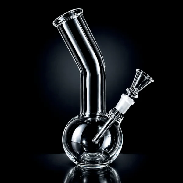 Waterpipe - 8in - Bubble Base - Bent Neck
