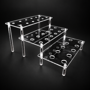 ACRLIC BOWL 3 TIER STAND For 10/14/18 MM 14"X12"